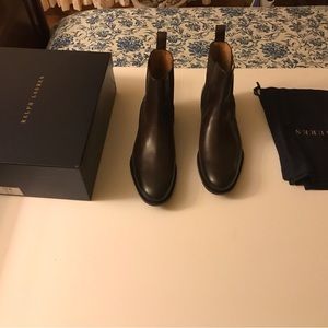 Ralph Lauren Purple Label Brown Leather Dress Boots